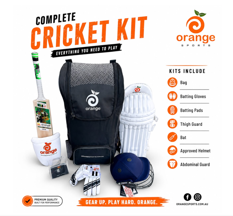 Orange Sports Junior Cricket Set
