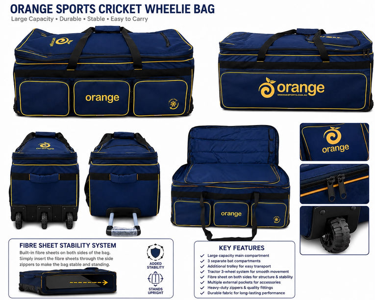 Orange Sports Royal Pro Wheelie Bag