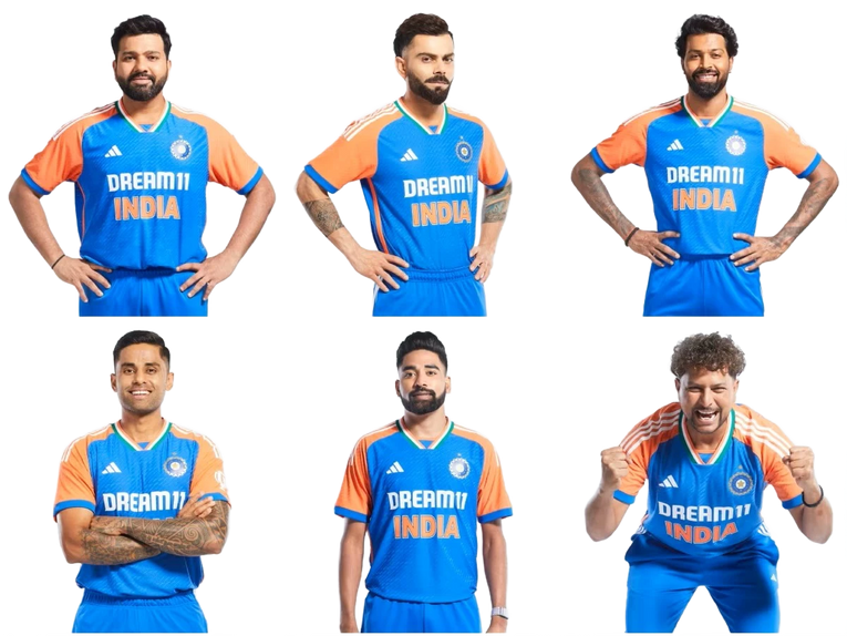 Adidas Indian Cricket Team T20 Jersey New 2024