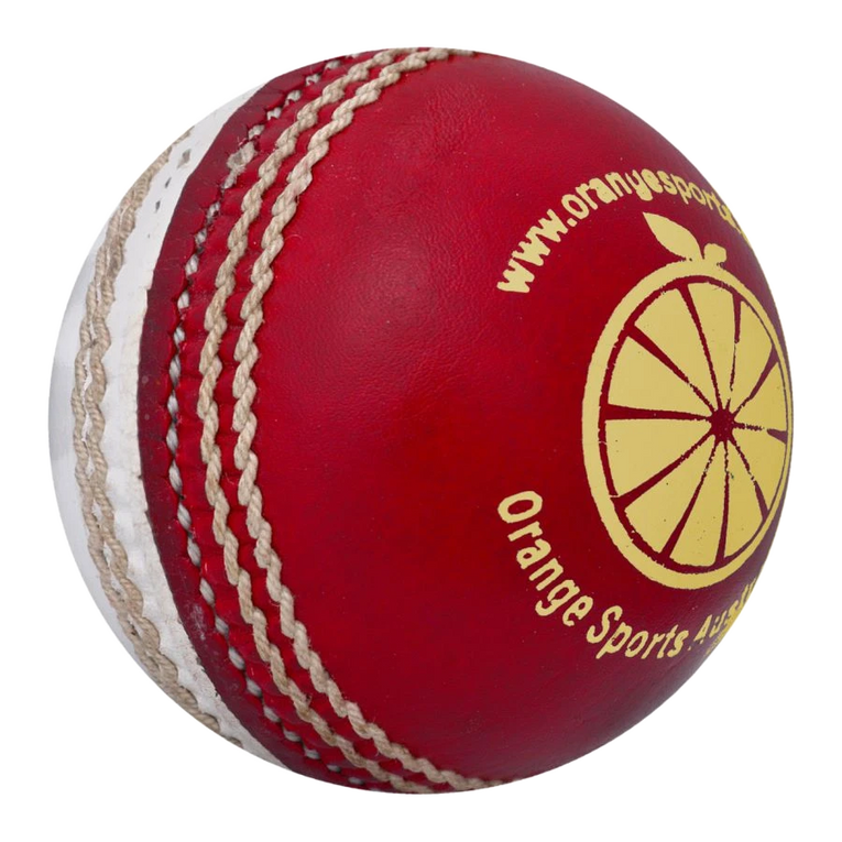 Red White Cricket Training Ball (6789272928308)