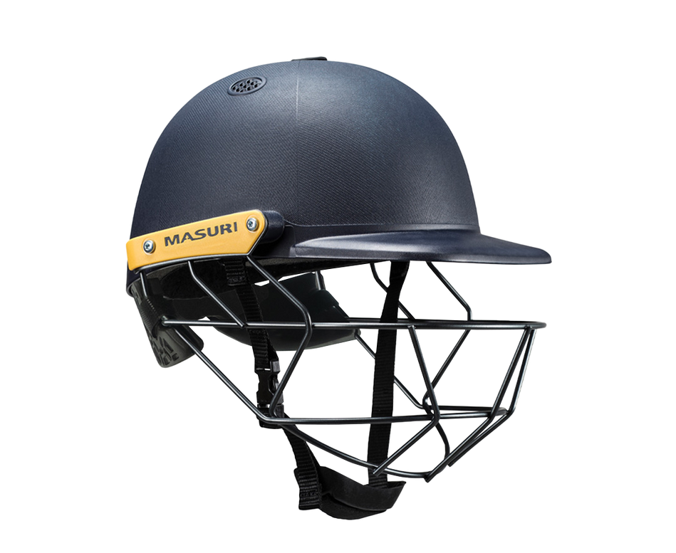 Masuri C Line Steel Junior Cricket Helmet with Neck Guard