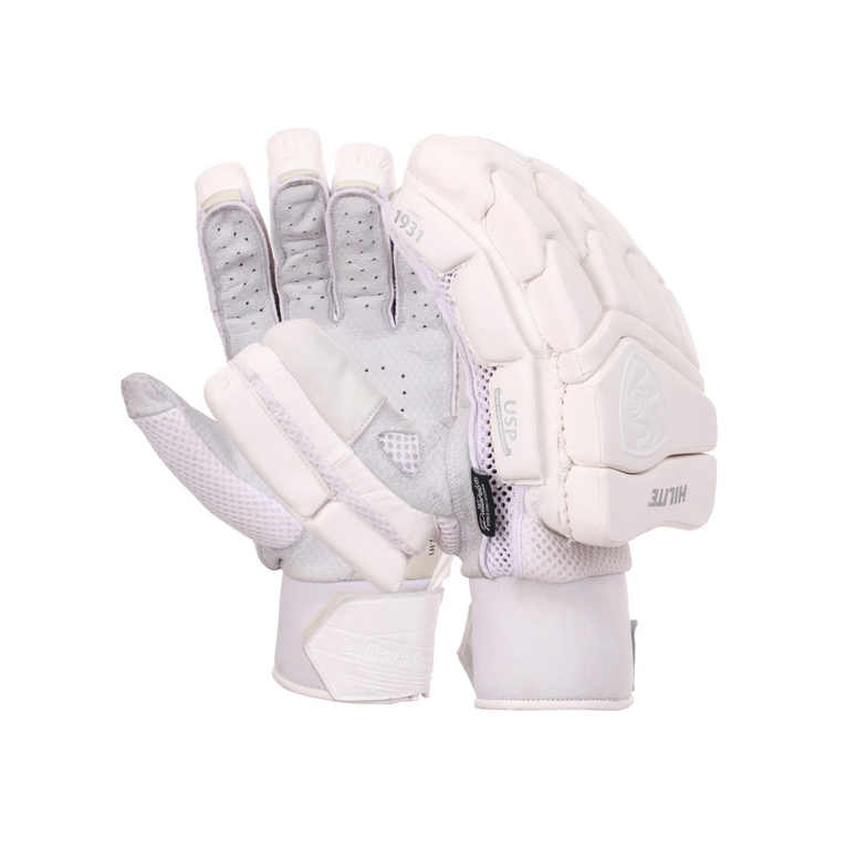 SG Hilite White Batting Gloves New 2025