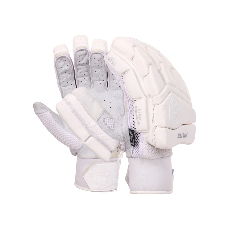 SG Hilite White Batting Gloves New 2025