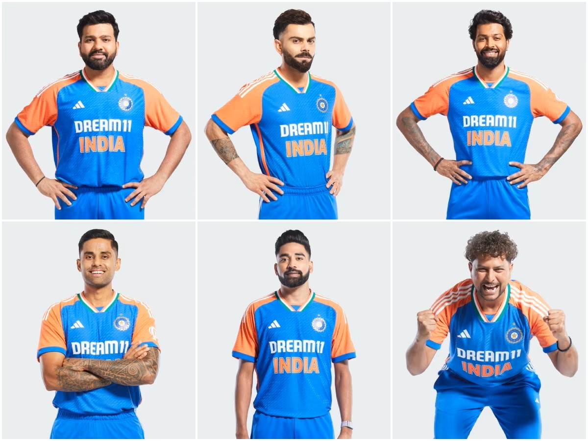 Adidas Indian Cricket Team T20 Jersey New 2024