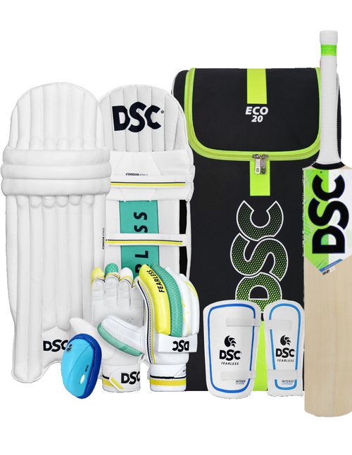 Load image into Gallery viewer, DSC Economy Kashmir Willow Junior Cricket Set New 2024
