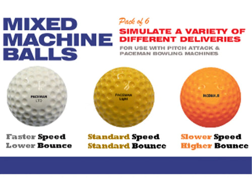 Load image into Gallery viewer, Paceman Pitch Attack Machine Balls Mixed Pack of 6 Balls
