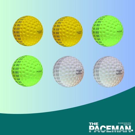 Paceman Machine Balls Mixed Pack of 6 Balls