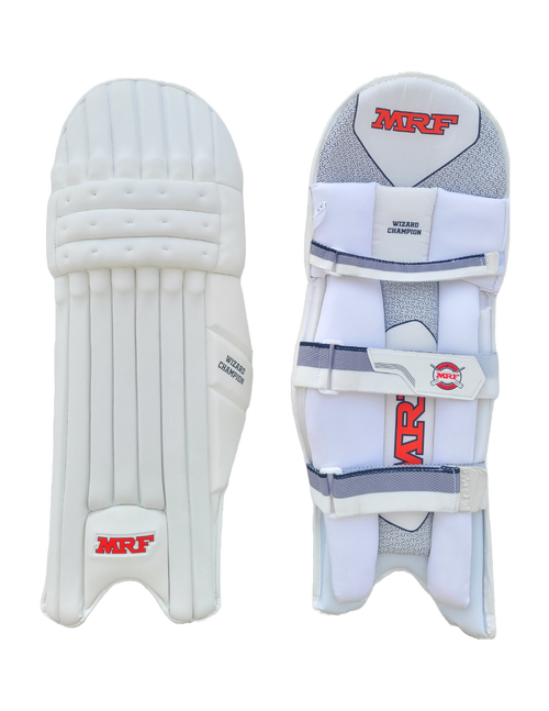 Load image into Gallery viewer, MRF Wizard Champion Batting Pads New 2024
