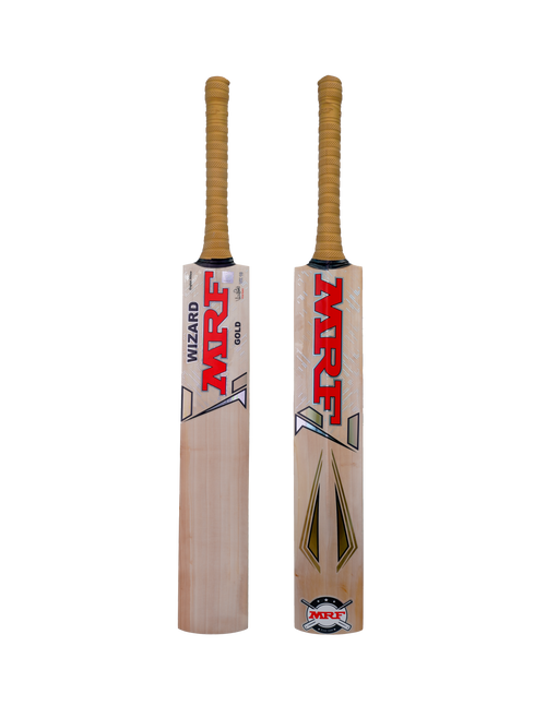 Load image into Gallery viewer, MRF Wizard Gold Junior Cricket Bat New 2024
