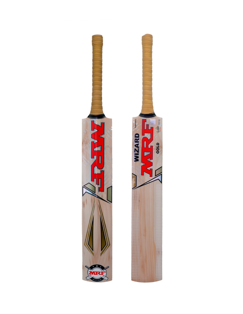 Load image into Gallery viewer, MRF Wizard Gold Cricket Bat New 2024
