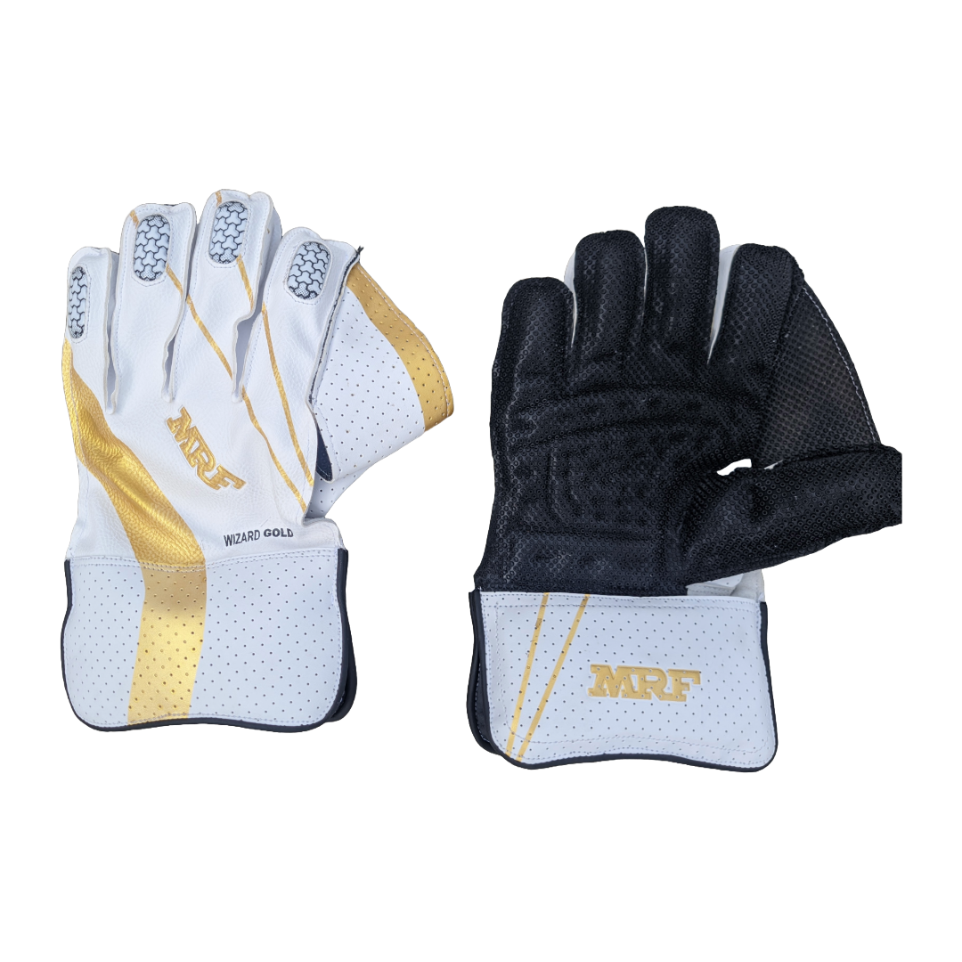 MRF Wizard Gold Wicket Keeping Gloves New 2024