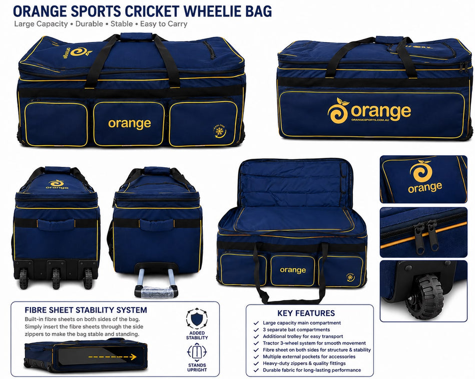 Orange Sports Royal Pro Wheelie Bag