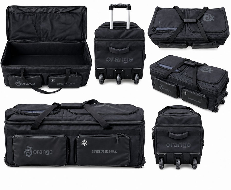 Orange Sports Black Edition Wheelie Bag