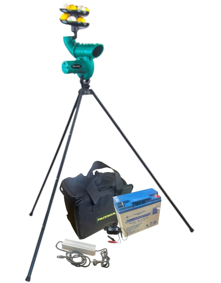 Paceman 176 XT Bowling Machine with Charger and battery Pack