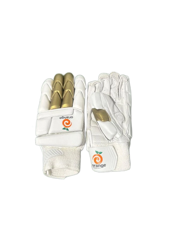 Orange Sports Players Batting Gloves