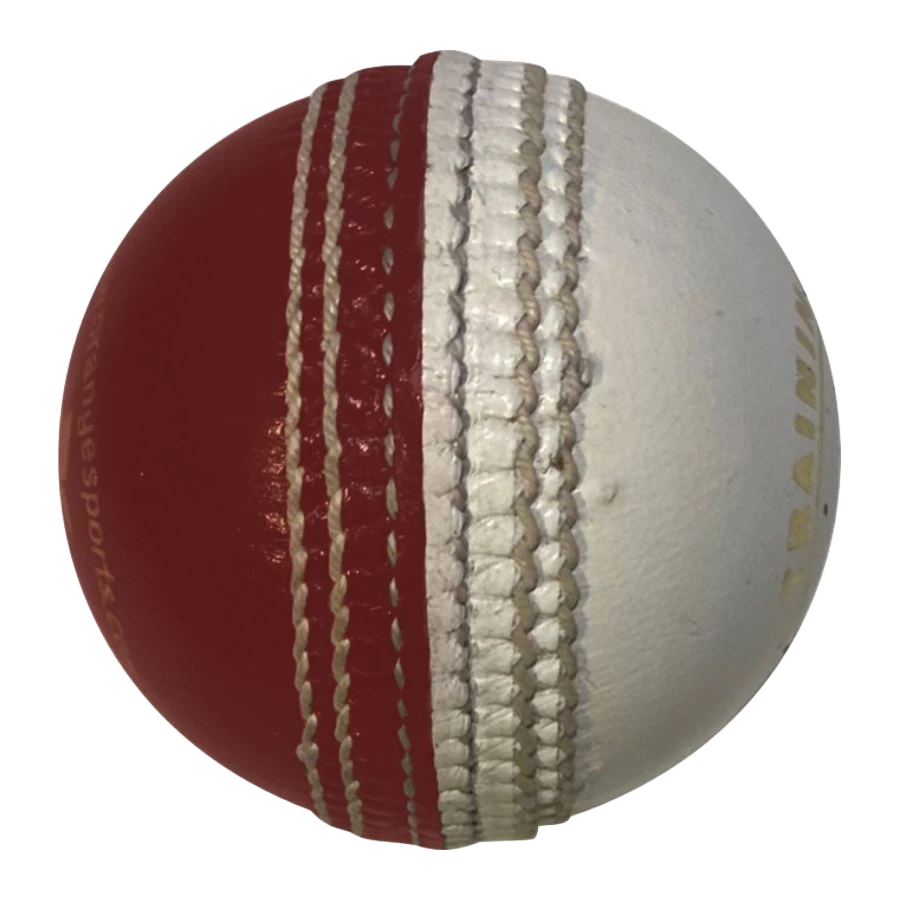 Red White Cricket Training Ball (6789272928308)