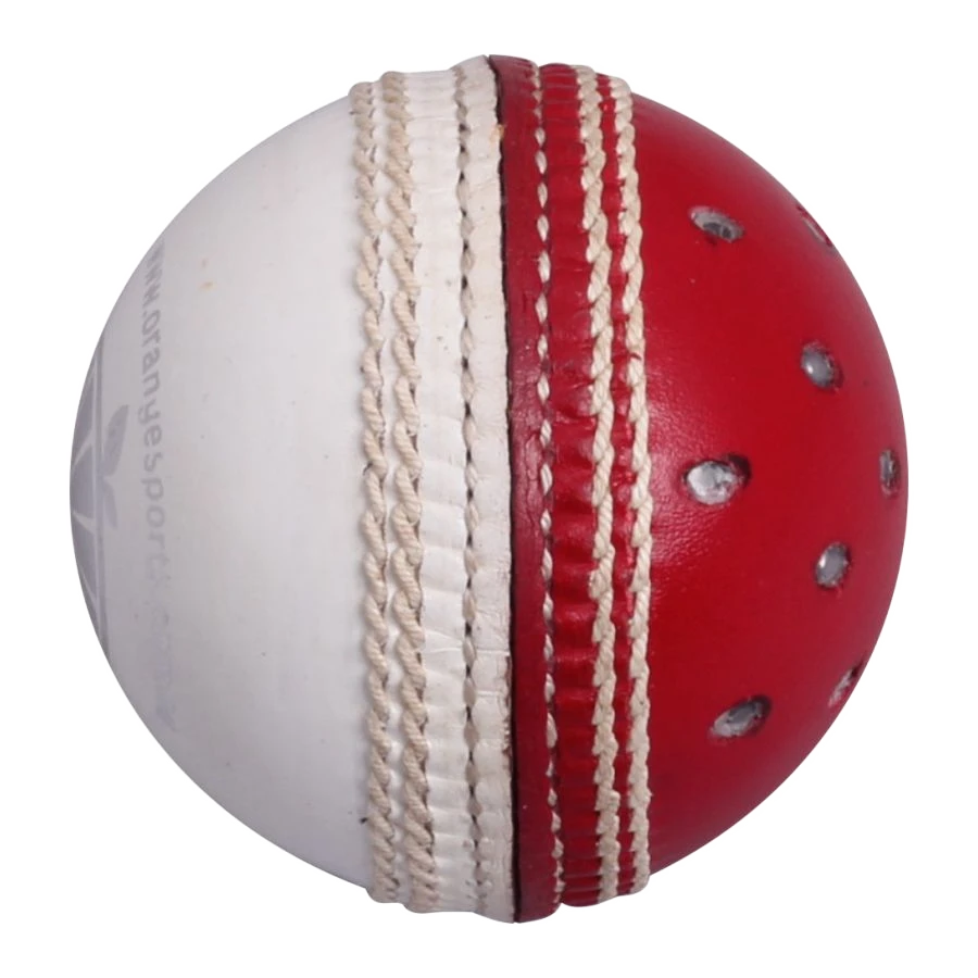 Red White Reverse Swing Cricket Ball (6789278040116)