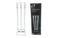 BAS Metal Cricket Stumps- WHITE New 2024