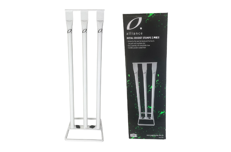BAS Metal Cricket Stumps- WHITE New 2024