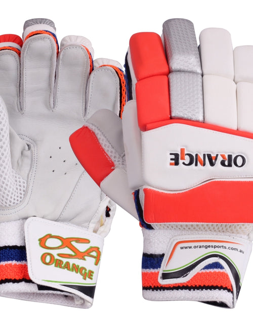 Load image into Gallery viewer, Orange Sports Panoply Batting Gloves Junior (6789210406964)
