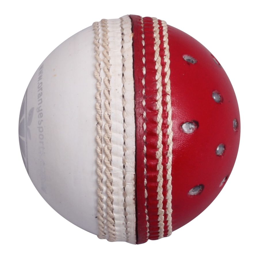 Red White Reverse Swing Cricket Ball (6789278040116)