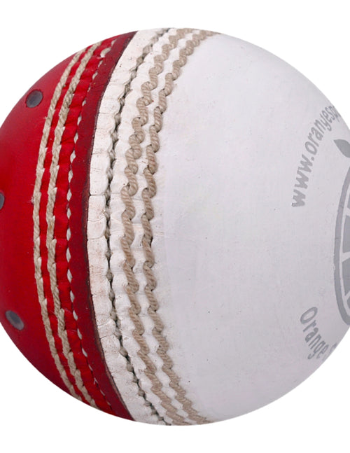 Load image into Gallery viewer, Red White Reverse Swing Cricket Ball (6789278040116)
