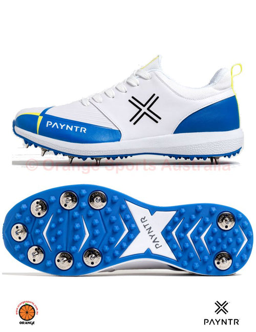 Load image into Gallery viewer, Payntr V Spike Shoes White Blue (6781802741812)
